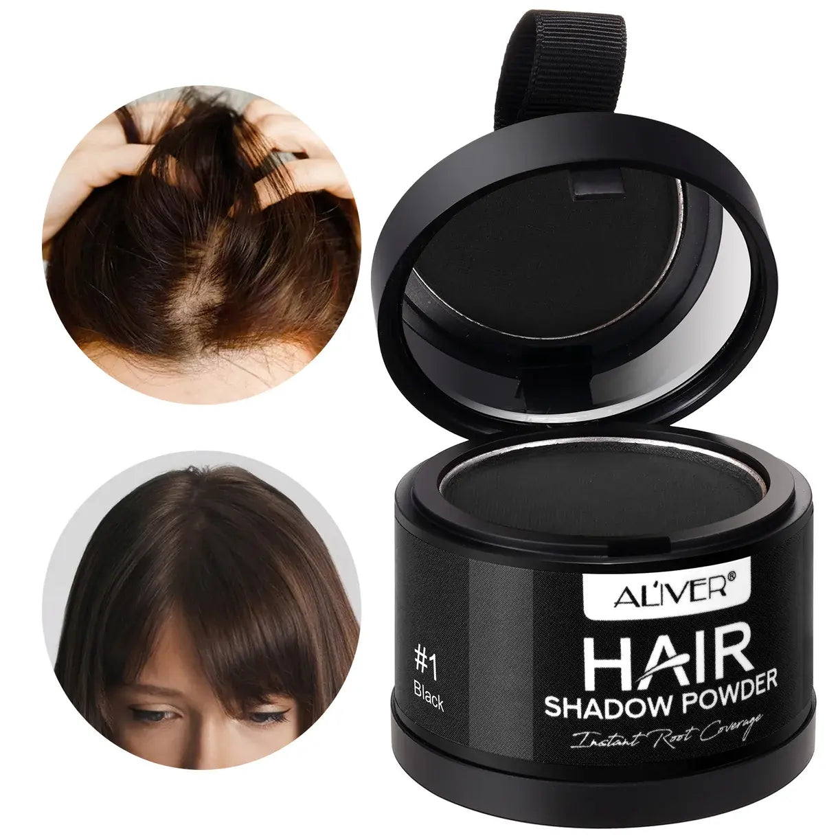HairElan Instant Hair Shadow Powder – Root Concealer for Hair, Beard & Brows